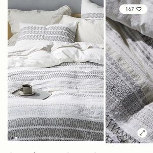 Coyuchi Lost Coast Organic Duvet Cover and Euro Shams